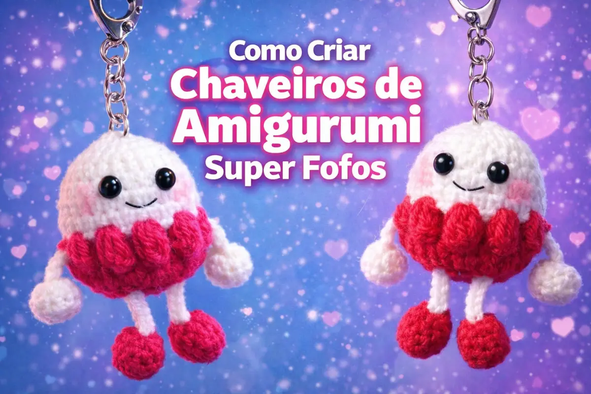 A Era dos Bag Charms Como Criar Chaveiros de Amigurumi que Vendem como Acessórios de Moda