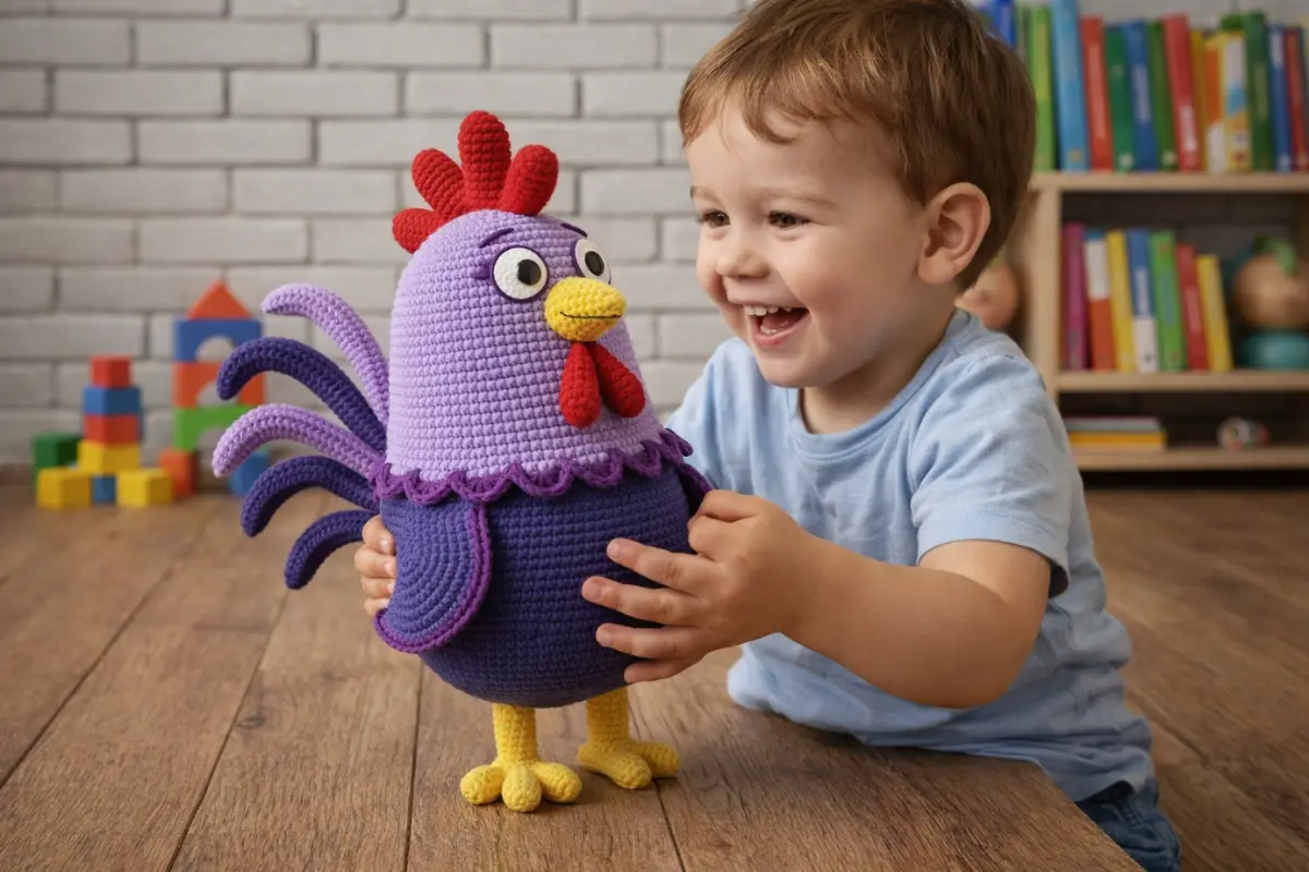 Como Criar um Galo de Amigurumi Cheio de Charme e Personalidade