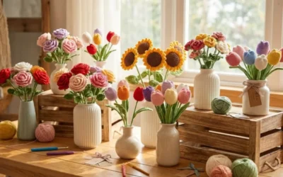 Ganhe Dinheiro com a Beleza Eterna: O Guia para Vender Flores e Arranjos de Crochê