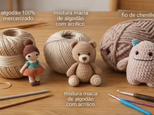 Guia de Materiais: “Algodão, Acrílico ou Misto? O Guia Definitivo de Fios para Amigurumi em 2026” Guia de Materiais: “Algodão, Acrílico ou Misto? O Guia Definitivo de Fios para Amigurumi em 2026”