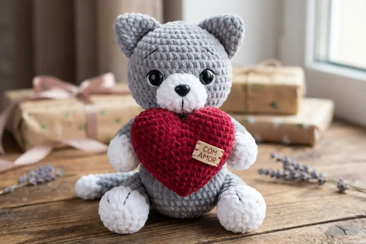 Presenteie Quem Você Ama com o Gatinho com Coração Amigurumi O Guia Definitivo do Presente Afetivo