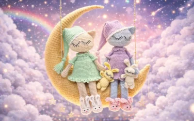 A Fofura em Dose Dupla: Dominando a Arte dos “Amigurumis Companheiros” com a Gata Sonya e o Mini Coelhinho
