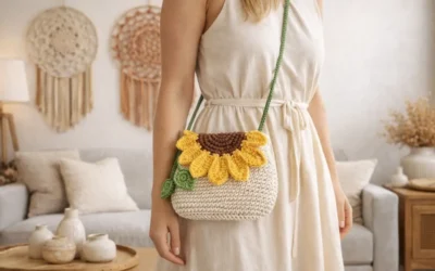 Bolsa de Crochê Girassol: Passo a Passo Grátis e Guia de Negócios para Artesãs