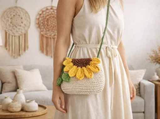 Bolsa de Crochê Girassol: Passo a Passo Grátis e Guia de Negócios para Artesãs Bolsa de Crochê Girassol: Passo a Passo Grátis e Guia de Negócios para Artesãs