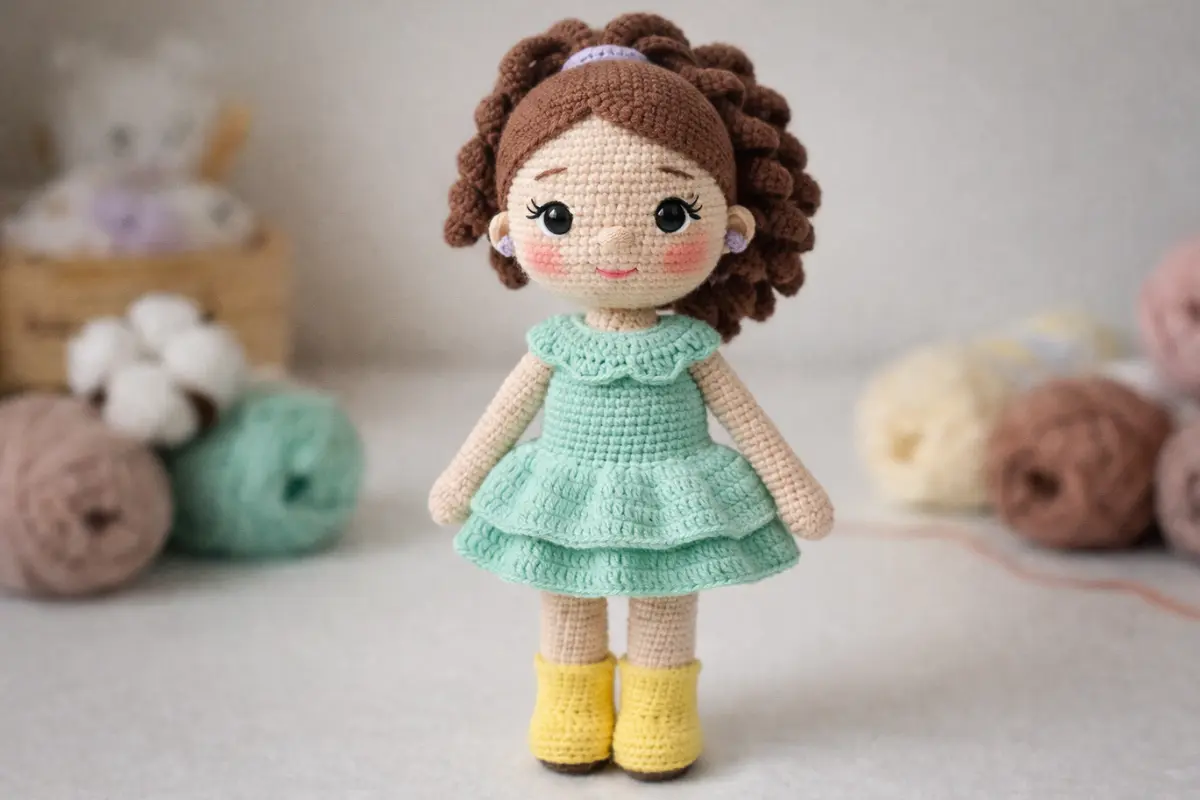 Como fazer a boneca Monica Amigurumi