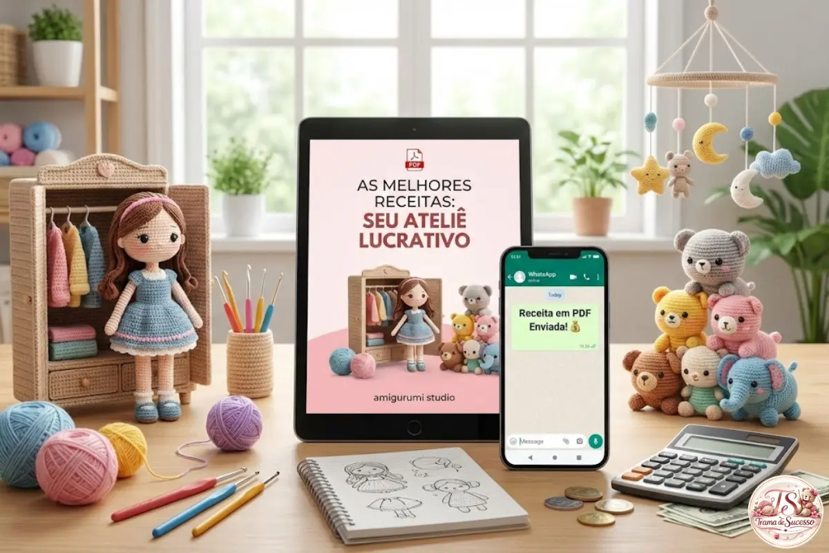 Lucre Mais com as Melhores Receitas de Amigurumi O Segredo dos Ateliês que Faturam Alto o Ano Todo
