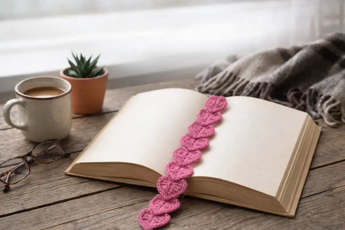 O Poder do Micro-Artesanato: Como o Marcador de Página Coração em Crochê Pode Transformar o Faturamento do Seu Ateliê