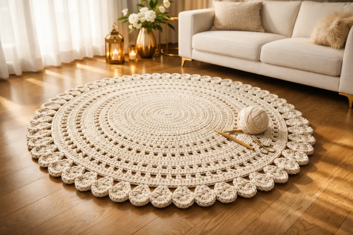 Renovação Instantânea: Transforme Sua Sala com Este Lindo Tapete Super Fácil de Fazer