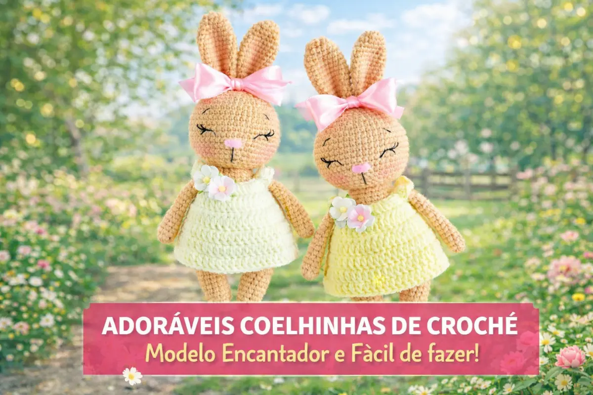Como Fazer a Coelhinha Ariana em Amigurumi (Receita Passo a Passo)