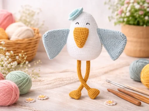 Como Fazer uma Linda Gaivota de Amigurumi: Receita Completa Passo a Passo Como Fazer uma Linda Gaivota de Amigurumi: Receita Completa Passo a Passo