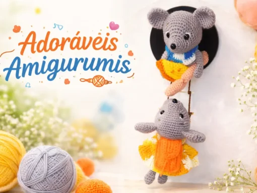 Receita Gratuita de Amigurumi: Ratinhos Ladrões de Geladeira + Dicas de Ouro Para Evitar Erros e Precificar Suas Peças! Receita Gratuita de Amigurumi: Ratinhos Ladrões de Geladeira + Dicas de Ouro Para Evitar Erros e Precificar Suas Peças!