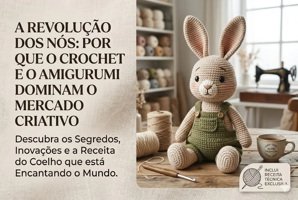A Revolução dos Nós: Por que o Crochet e o Amigurumi Dominam o Mercado Criativo em 2026