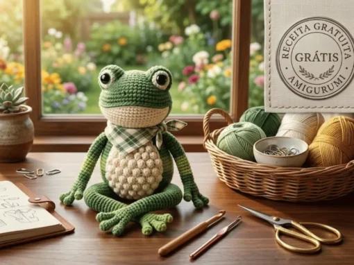 Como criar um sapinho amigurumi receita gratis passo a passo Como criar um sapinho amigurumi receita gratis passo a passo
