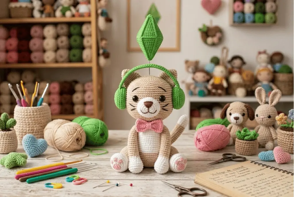 [RECEITA GRÁTIS] Do Viral às Agulhas: Como Lucrar com o Amigurumi do Gato do Meme