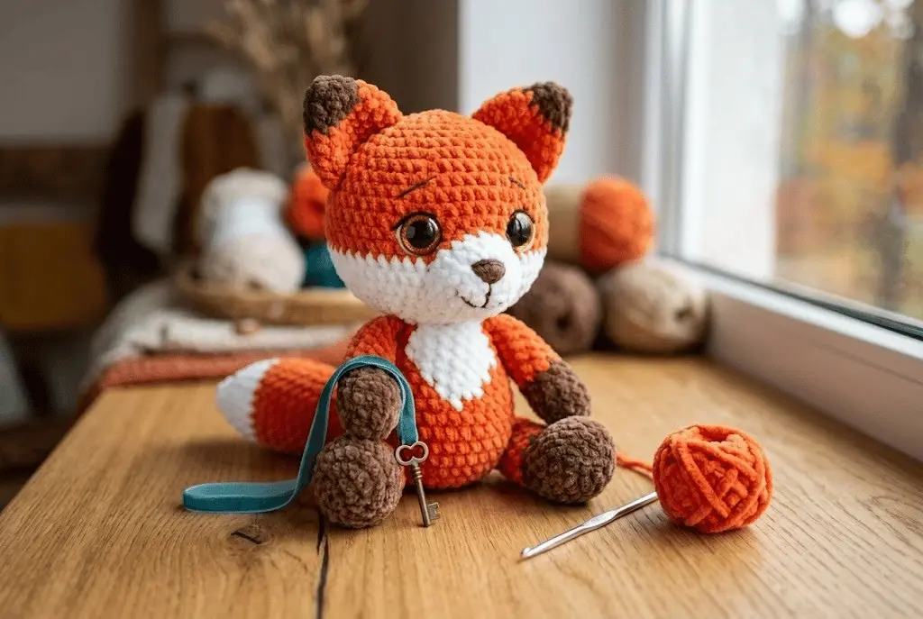 Receita Grátis de Amigurumi: Raposinha de Pelúcia
